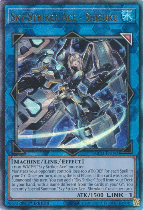 Sky Striker Ace - Shizuku (UTR) [RA03-EN043] Prismatic Ultimate Rare | Exor Games Summserside