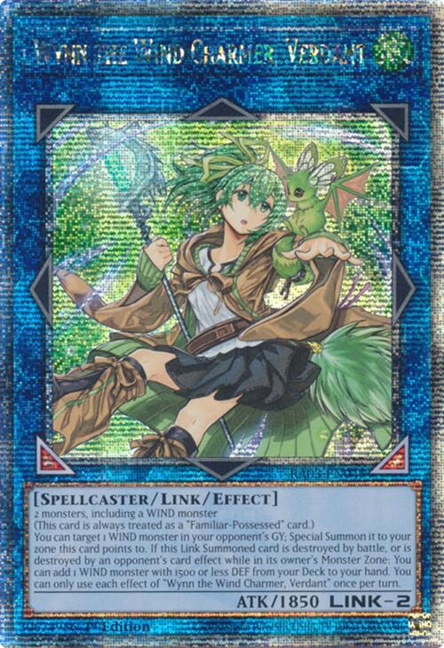 Wynn the Wind Charmer, Verdant (Quarter Century Secret Rare) [RA03-EN045] Quarter Century Secret Rare | Exor Games Summserside