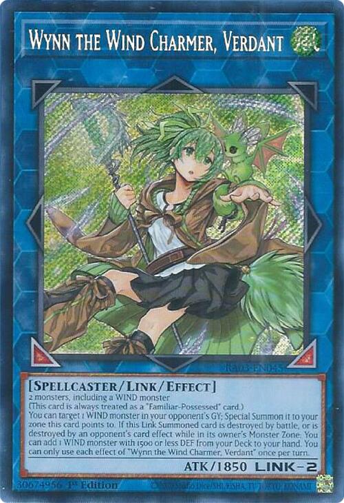 Wynn the Wind Charmer, Verdant (Secret Rare) [RA03-EN045] Secret Rare | Exor Games Summserside