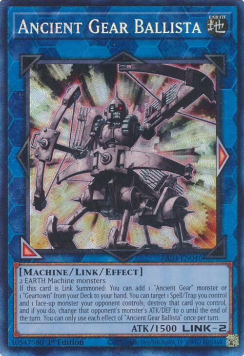 Ancient Gear Ballista (CR) [RA03-EN046] Prismatic Collector's Rare | Exor Games Summserside
