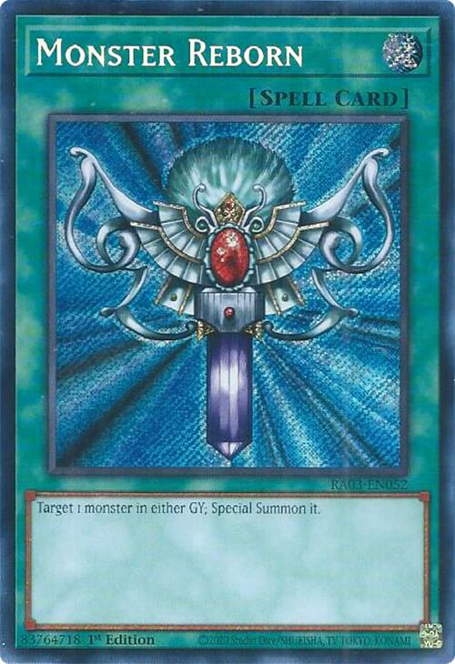 Monster Reborn (Secret Rare) [RA03-EN052] Secret Rare | Exor Games Summserside