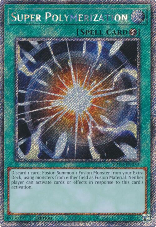 Super Polymerization (Platinum Secret Rare) [RA03-EN053] Platinum Secret Rare | Exor Games Summserside