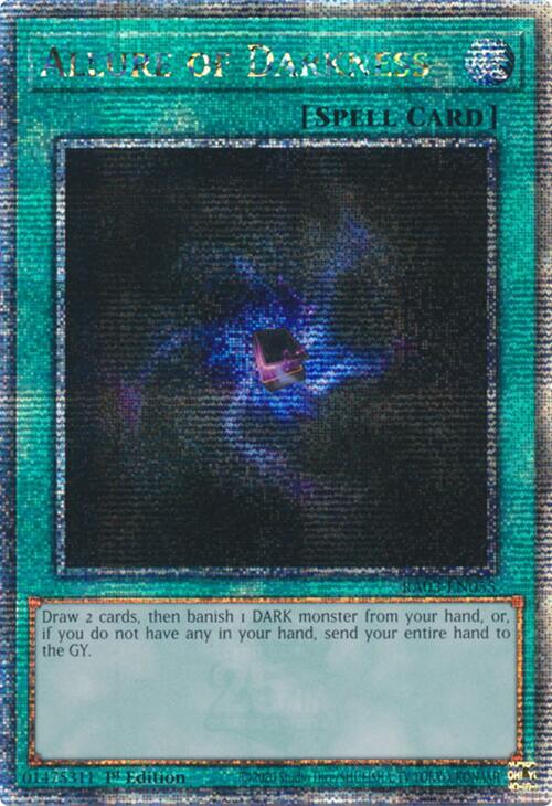 Allure of Darkness (Quarter Century Secret Rare) [RA03-EN055] Quarter Century Secret Rare | Exor Games Summserside