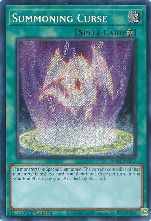 Summoning Curse (Secret Rare) [RA03-EN057] Secret Rare | Exor Games Summserside