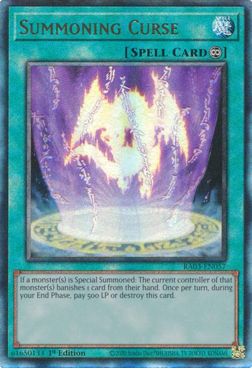 Summoning Curse (UTR) [RA03-EN057] Prismatic Ultimate Rare | Exor Games Summserside