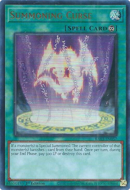 Summoning Curse (UR) [RA03-EN057] Ultra Rare | Exor Games Summserside