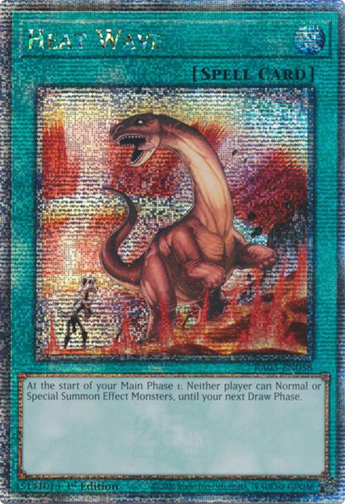 Heat Wave (Quarter Century Secret Rare) [RA03-EN058] Quarter Century Secret Rare | Exor Games Summserside