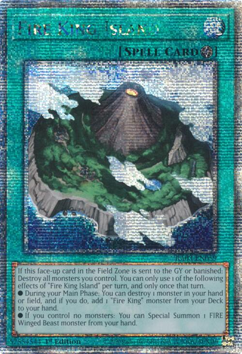 Fire King Island (Quarter Century Secret Rare) [RA03-EN059] Quarter Century Secret Rare | Exor Games Summserside