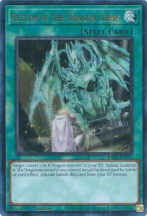 Return of the Dragon Lords (UR) [RA03-EN060] Ultra Rare | Exor Games Summserside