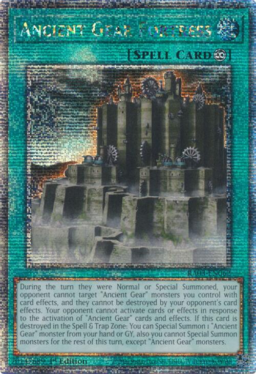 Ancient Gear Fortress (Quarter Century Secret Rare) [RA03-EN062] Quarter Century Secret Rare | Exor Games Summserside