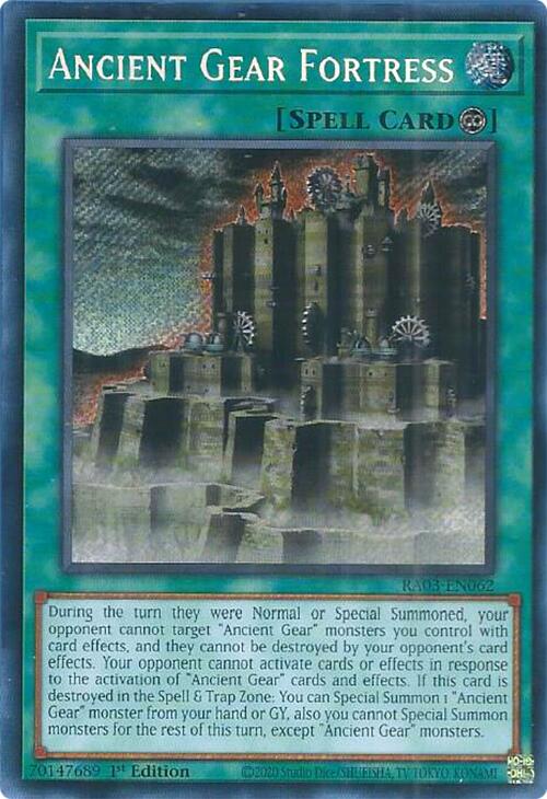 Ancient Gear Fortress (Secret Rare) [RA03-EN062] Secret Rare | Exor Games Summserside