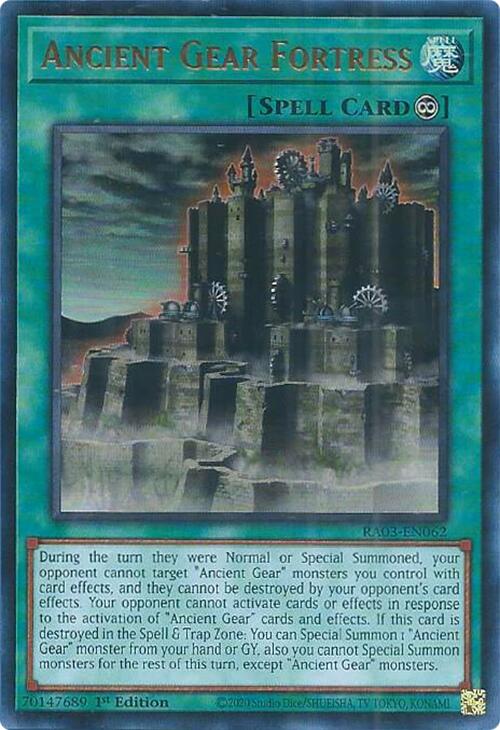 Ancient Gear Fortress (UR) [RA03-EN062] Ultra Rare | Exor Games Summserside