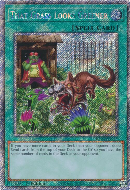 That Grass Looks Greener (Platinum Secret Rare) [RA03-EN063] Platinum Secret Rare | Exor Games Summserside