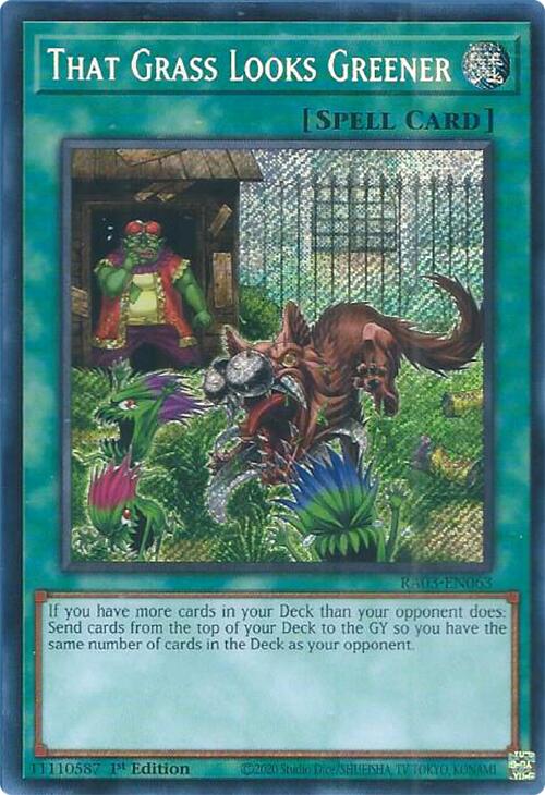 That Grass Looks Greener (Secret Rare) [RA03-EN063] Secret Rare | Exor Games Summserside