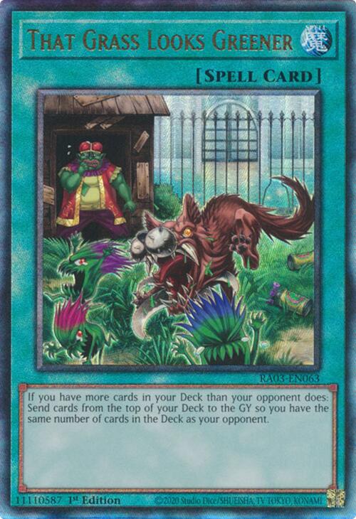 That Grass Looks Greener (UTR) [RA03-EN063] Prismatic Ultimate Rare | Exor Games Summserside