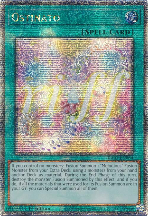 Ostinato (Quarter Century Secret Rare) [RA03-EN064] Quarter Century Secret Rare | Exor Games Summserside