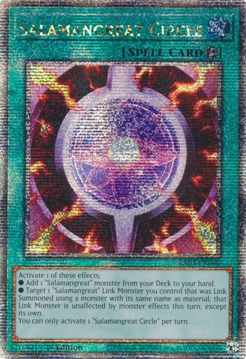 Salamangreat Circle (Quarter Century Secret Rare) [RA03-EN066] Quarter Century Secret Rare | Exor Games Summserside