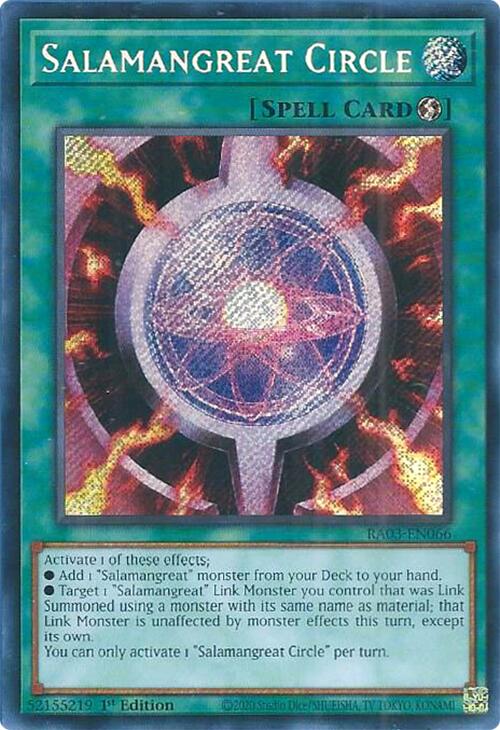 Salamangreat Circle (Secret Rare) [RA03-EN066] Secret Rare | Exor Games Summserside