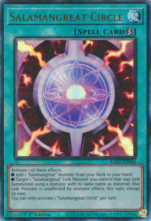 Salamangreat Circle (UTR) [RA03-EN066] Prismatic Ultimate Rare | Exor Games Summserside