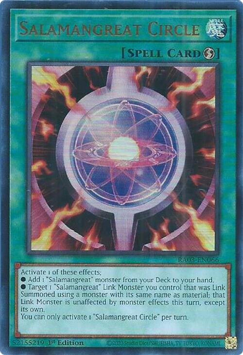 Salamangreat Circle (UR) [RA03-EN066] Ultra Rare | Exor Games Summserside