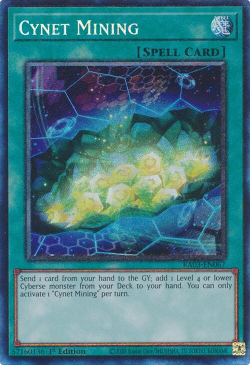 Cynet Mining (CR) [RA03-EN067] Prismatic Collector's Rare | Exor Games Summserside