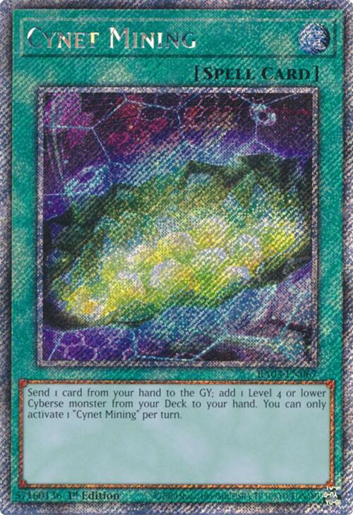 Cynet Mining (Platinum Secret Rare) [RA03-EN067] Platinum Secret Rare | Exor Games Summserside