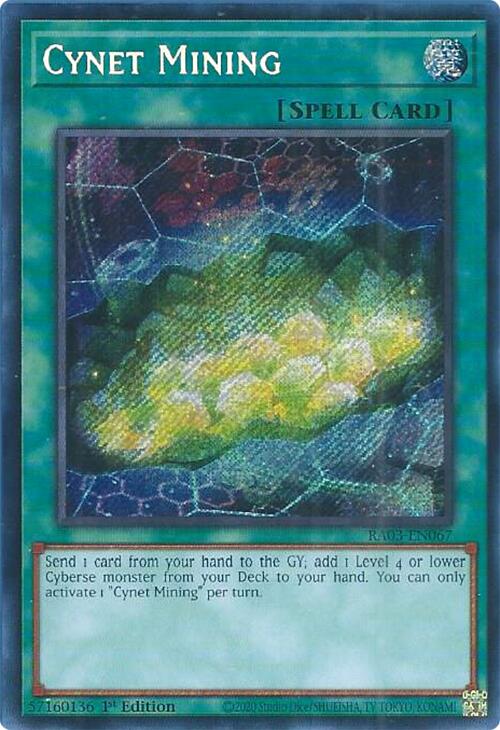 Cynet Mining (Secret Rare) [RA03-EN067] Secret Rare | Exor Games Summserside