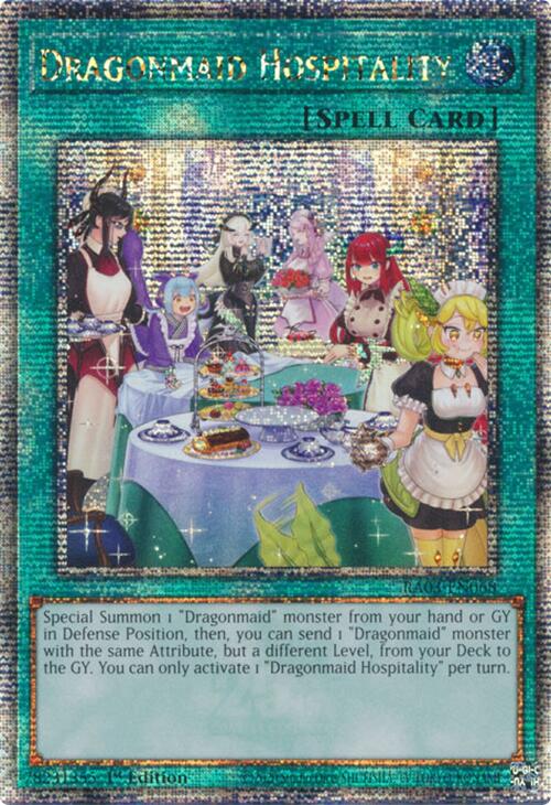 Dragonmaid Hospitality (Alternate Art) (Quarter Century Secret Rare) [RA03-EN068] Quarter Century Secret Rare | Exor Games Summserside