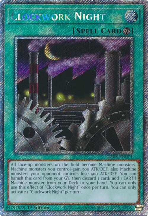 Clockwork Night (Platinum Secret Rare) [RA03-EN071] Platinum Secret Rare | Exor Games Summserside