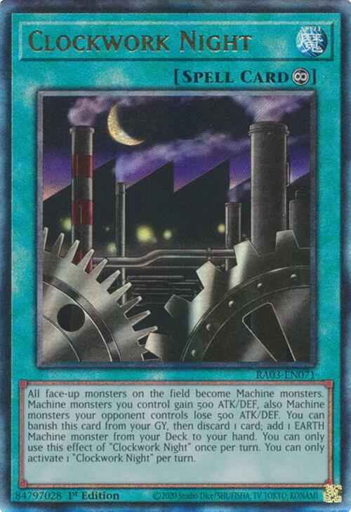 Clockwork Night (UTR) [RA03-EN071] Prismatic Ultimate Rare | Exor Games Summserside