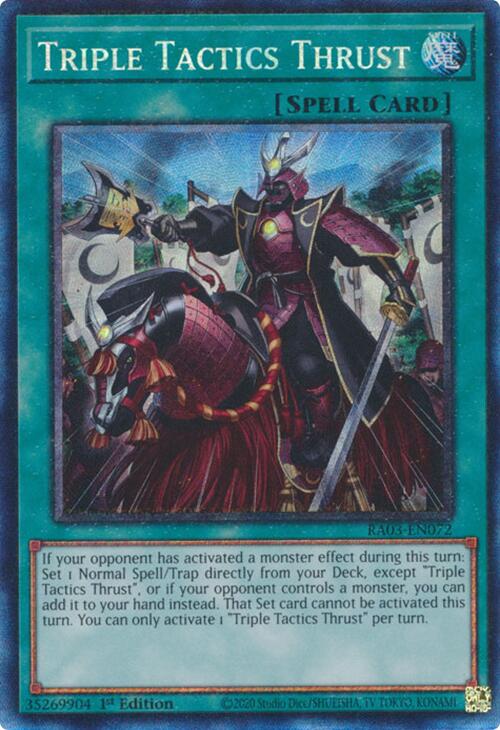 Triple Tactics Thrust (CR) [RA03-EN072] Prismatic Collector's Rare | Exor Games Summserside