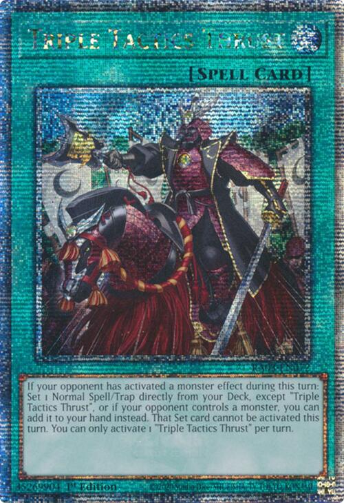 Triple Tactics Thrust (Quarter Century Secret Rare) [RA03-EN072] Quarter Century Secret Rare | Exor Games Summserside