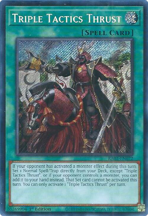 Triple Tactics Thrust (Secret Rare) [RA03-EN072] Secret Rare | Exor Games Summserside