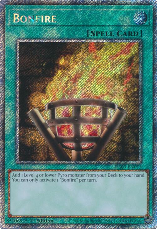 Bonfire (Platinum Secret Rare) [RA03-EN073] Platinum Secret Rare | Exor Games Summserside