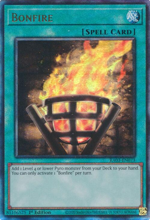 Bonfire (UTR) [RA03-EN073] Prismatic Ultimate Rare | Exor Games Summserside