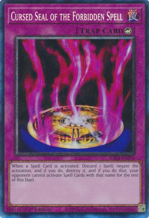 Cursed Seal of the Forbidden Spell (CR) [RA03-EN076] Prismatic Collector's Rare | Exor Games Summserside