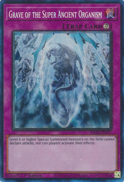 Grave of the Super Ancient Organism (CR) [RA03-EN077] Prismatic Collector's Rare | Exor Games Summserside