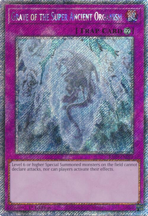 Grave of the Super Ancient Organism (Platinum Secret Rare) [RA03-EN077] Platinum Secret Rare | Exor Games Summserside