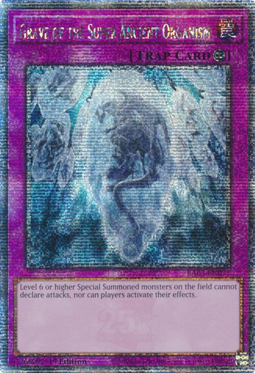 Grave of the Super Ancient Organism (Quarter Century Secret Rare) [RA03-EN077] Quarter Century Secret Rare | Exor Games Summserside