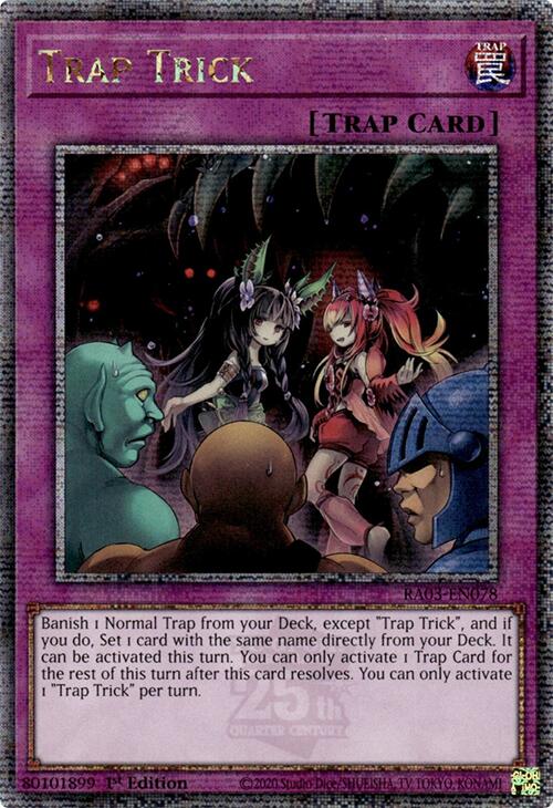 Trap Trick (Quarter Century Secret Rare) [RA03-EN078] Quarter Century Secret Rare | Exor Games Summserside