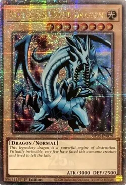 Blue-Eyes White Dragon (Quarter Century Secret Rare) [RA03-EN079] Quarter Century Secret Rare | Exor Games Summserside