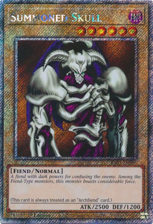 Summoned Skull (Platinum Secret Rare) [RA03-EN086] Platinum Secret Rare | Exor Games Summserside