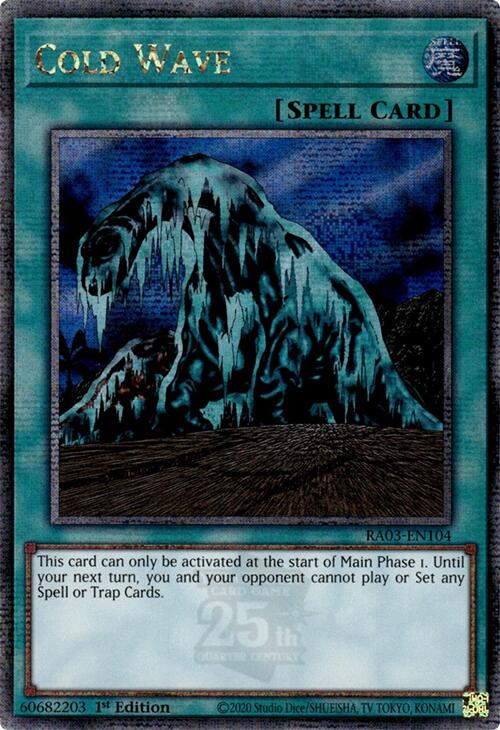 Cold Wave (Quarter Century Secret Rare) [RA03-EN104] Quarter Century Secret Rare | Exor Games Summserside