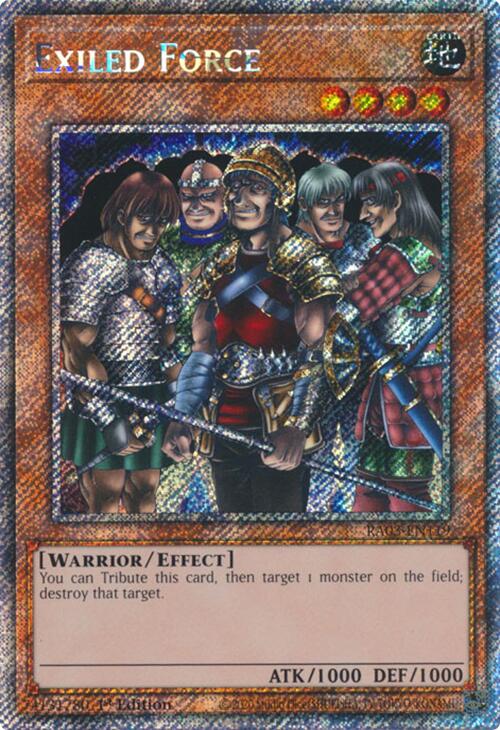 Exiled Force (Platinum Secret Rare) [RA03-EN119] Platinum Secret Rare | Exor Games Summserside