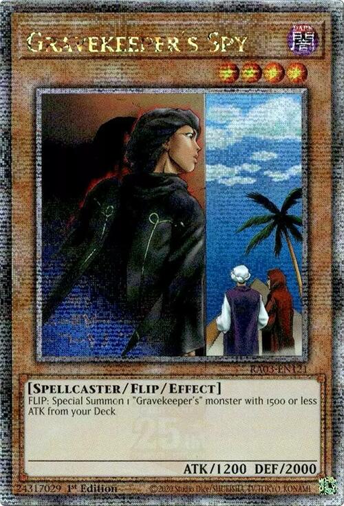 Gravekeeper's Spy (Quarter Century Secret Rare) [RA03-EN121] Quarter Century Secret Rare | Exor Games Summserside