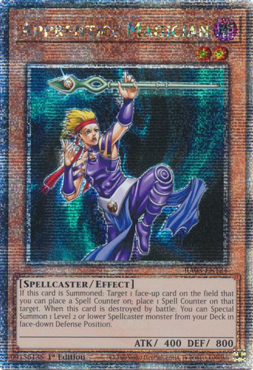 Apprentice Magician (Quarter Century Secret Rare) [RA03-EN124] Quarter Century Secret Rare | Exor Games Summserside