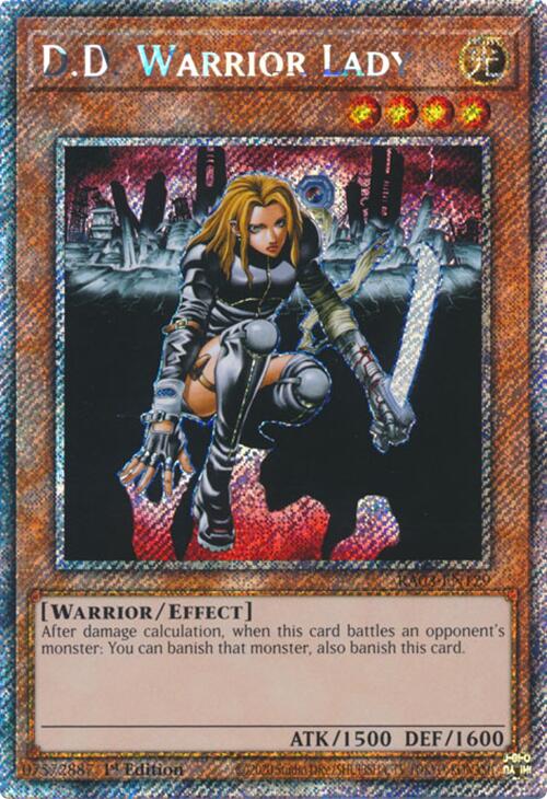 D.D. Warrior Lady (Platinum Secret Rare) [RA03-EN129] Platinum Secret Rare | Exor Games Summserside