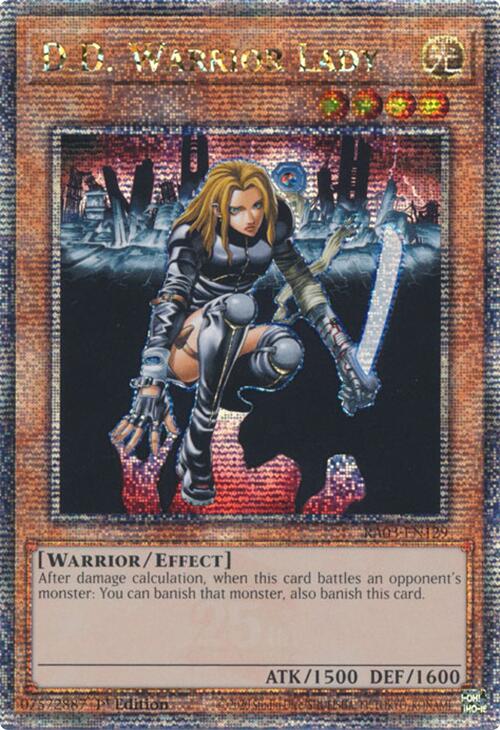 D.D. Warrior Lady (Quarter Century Secret Rare) [RA03-EN129] Quarter Century Secret Rare | Exor Games Summserside