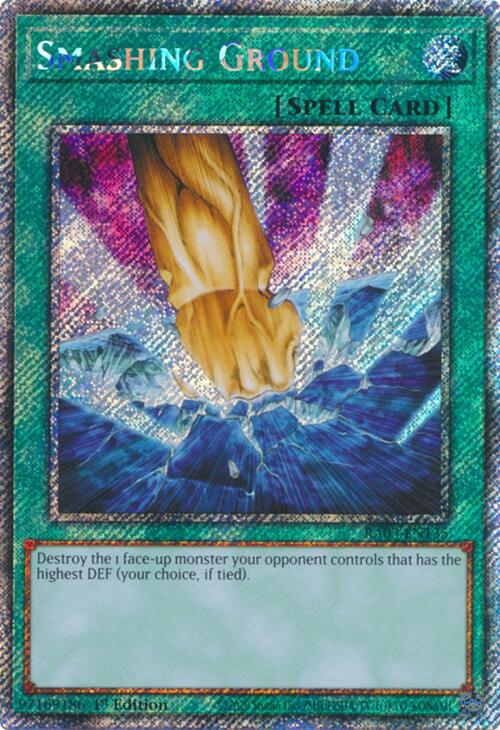 Smashing Ground (Platinum Secret Rare) [RA03-EN135] Platinum Secret Rare | Exor Games Summserside