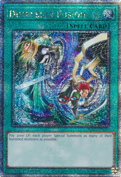 Dimension Fusion (Quarter Century Secret Rare) [RA03-EN136] Quarter Century Secret Rare | Exor Games Summserside